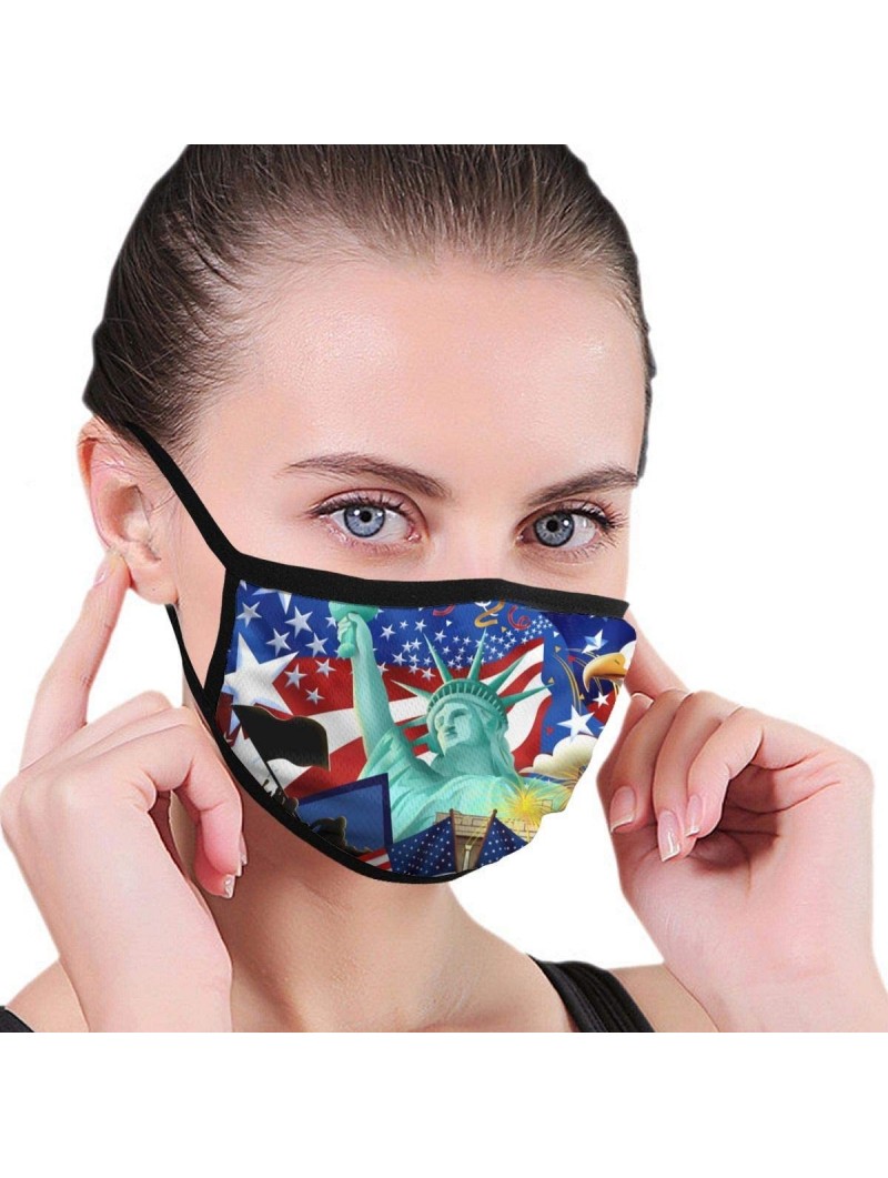 Balaclavas Colorful Dog Paw Print Black Washable Face Mask with Adjustable Straps Mask for Kids Man and Woman - 20 Black - CC...