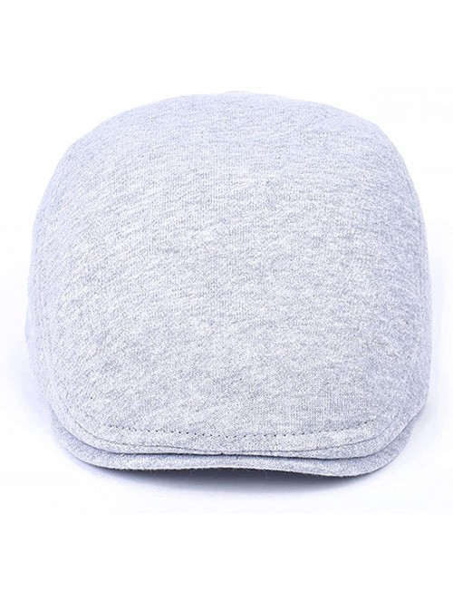 Newsboy Caps Men's Flat Cap Gatsby Newsboy Lvy Irish Hats Driving Cabbie Hunting Cap - Ae3-cotton-light Gray - C3186S9OK2O $1...