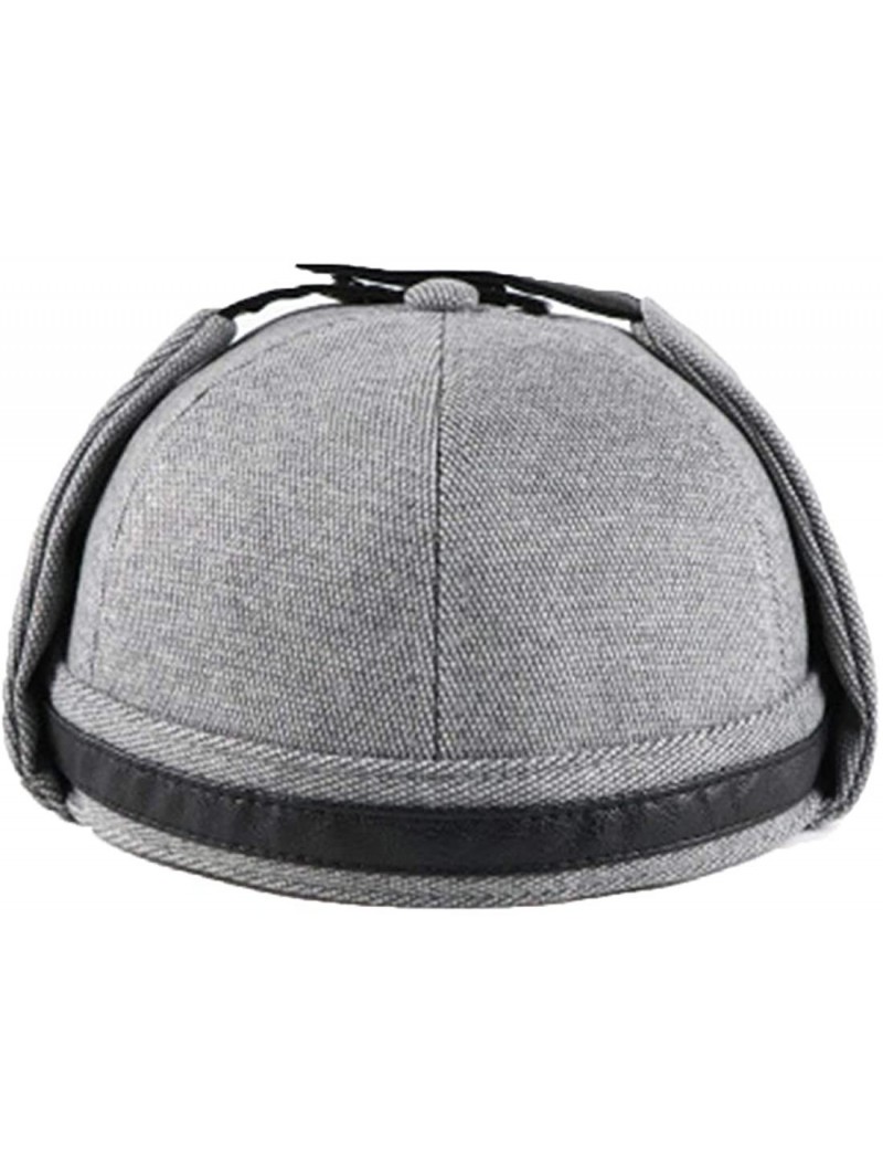 Skullies & Beanies Retro Rolled Cuff Skull Caps Brimless Beanie Hats for Men/Women - E-light Grey - CK199KQX9N6 $31.28