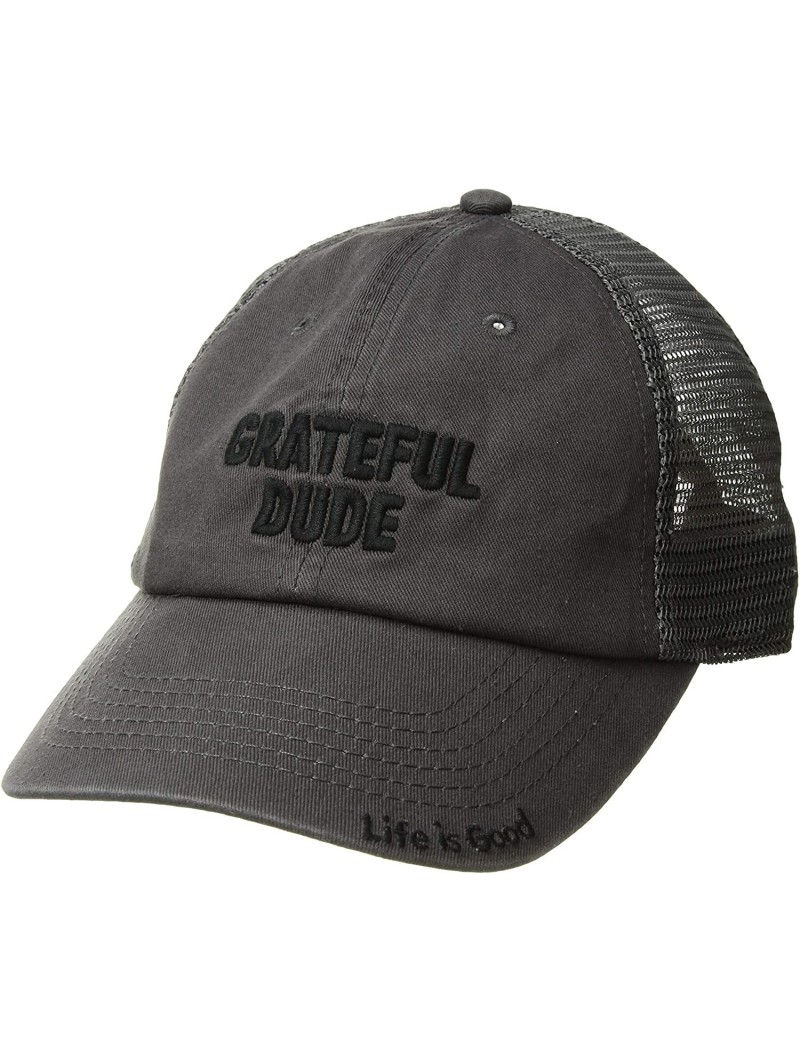 Baseball Caps Unisex-Adult Soft Mesh Back Cap - Grateful Dude Slate Gray - CV188TS8QLO $28.52