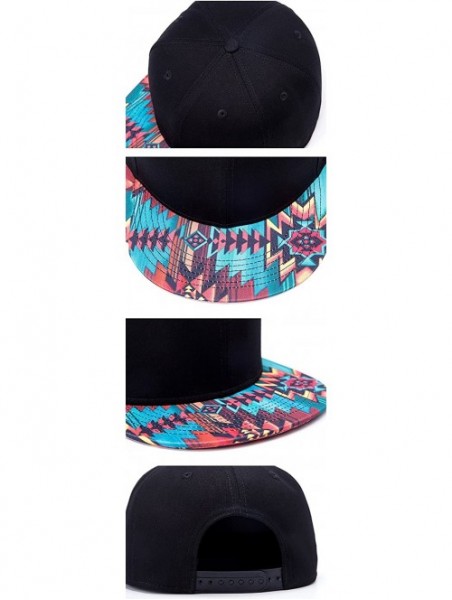 Baseball Caps 3D Galaxy Animal Starry Print Flatbill Visor Snapback Baseball Hat Neon Sign - Multicoloured - CT12B6NL7PN $13.65