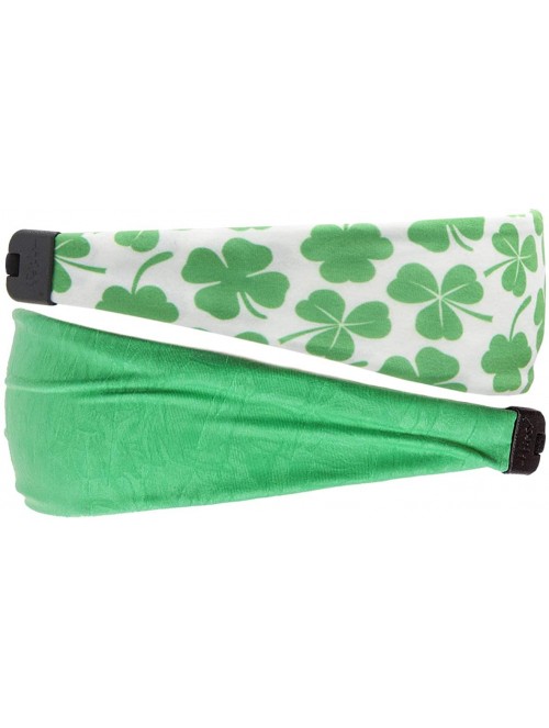 Headbands Irish Green Headband St Patricks Day Accessories Clover Shamrocks Headband Xflex Gift Packs - C8194U00L8A $18.85