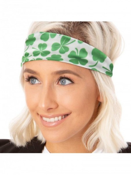 Headbands Irish Green Headband St Patricks Day Accessories Clover Shamrocks Headband Xflex Gift Packs - C8194U00L8A $18.85