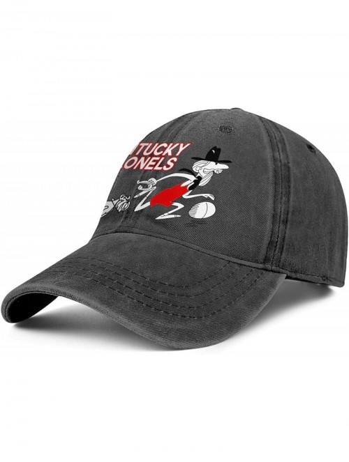 Baseball Caps Defunct - Kentucky Colonels ABA Denim Baseball Hats Unisex Mens Casual Adjustable Mesh Driving Flat Caps - CT18...