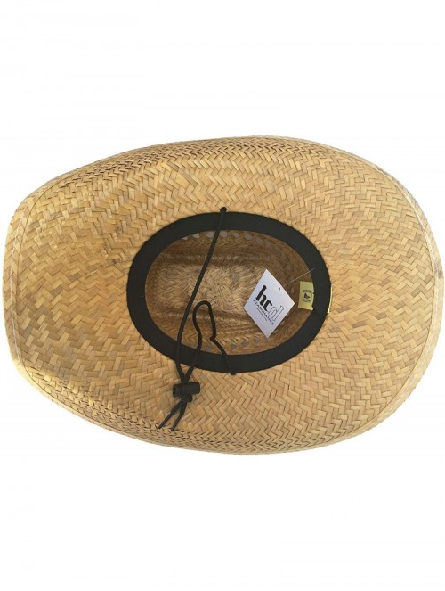 Sun Hats Headchange Wide Brim Lifeguard Hat Mexican Straw Beach Sun Summer Surf Safari - CU18XRSMYXL $40.12