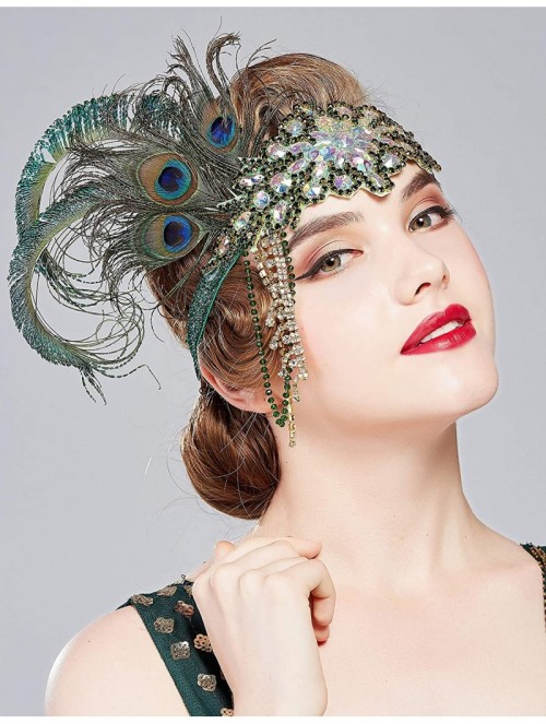 Headbands Headband Flapper Headpiece Accessory - Peacock - CH18ZZAU0UM $18.61