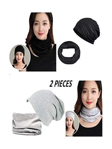 Skullies & Beanies Fashion Oversized Multifunctional Headwear Slouchy Beanie Hat for Men/Women (2-Pack) - Y2 - CF18LO3Y3LX $2...