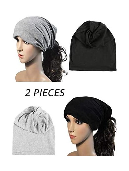 Skullies & Beanies Fashion Oversized Multifunctional Headwear Slouchy Beanie Hat for Men/Women (2-Pack) - Y2 - CF18LO3Y3LX $2...