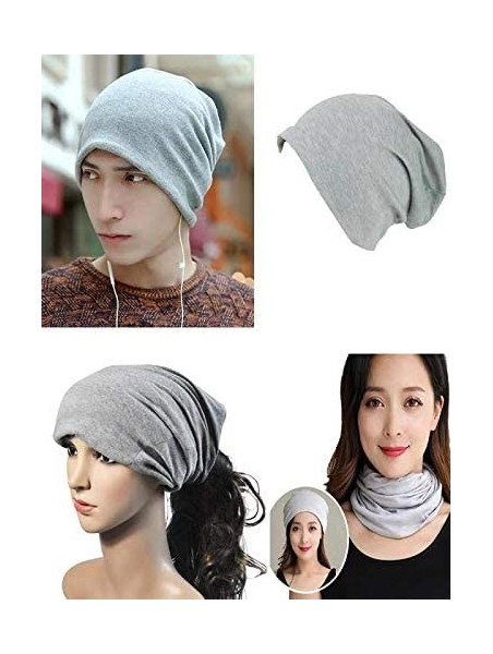 Skullies & Beanies Fashion Oversized Multifunctional Headwear Slouchy Beanie Hat for Men/Women (2-Pack) - Y2 - CF18LO3Y3LX $2...