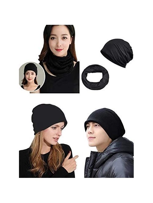 Skullies & Beanies Fashion Oversized Multifunctional Headwear Slouchy Beanie Hat for Men/Women (2-Pack) - Y2 - CF18LO3Y3LX $2...