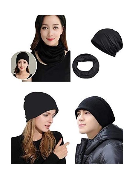 Skullies & Beanies Fashion Oversized Multifunctional Headwear Slouchy Beanie Hat for Men/Women (2-Pack) - Y2 - CF18LO3Y3LX $2...