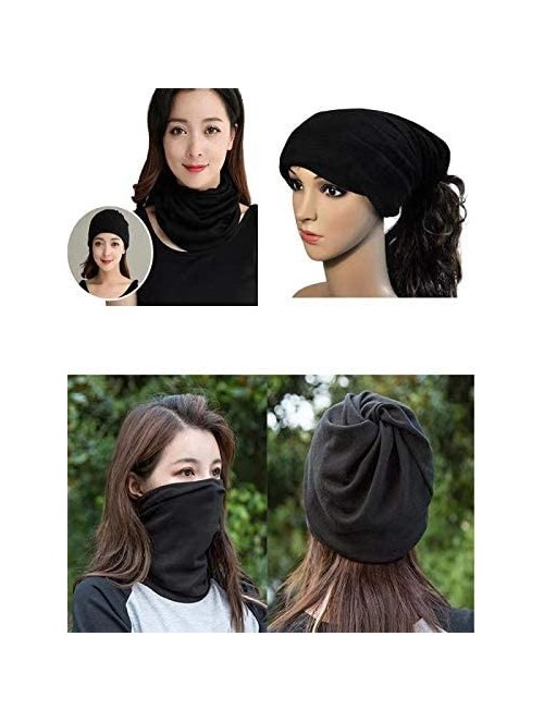 Skullies & Beanies Fashion Oversized Multifunctional Headwear Slouchy Beanie Hat for Men/Women (2-Pack) - Y2 - CF18LO3Y3LX $2...