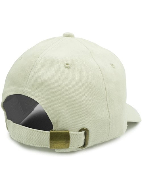 Baseball Caps Washed Cotton Dad Cap - Light Beige - CF18723X75K $10.42