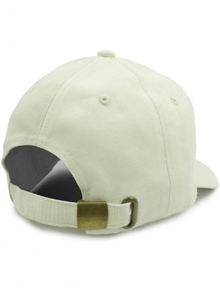 Baseball Caps Washed Cotton Dad Cap - Light Beige - CF18723X75K $10.42