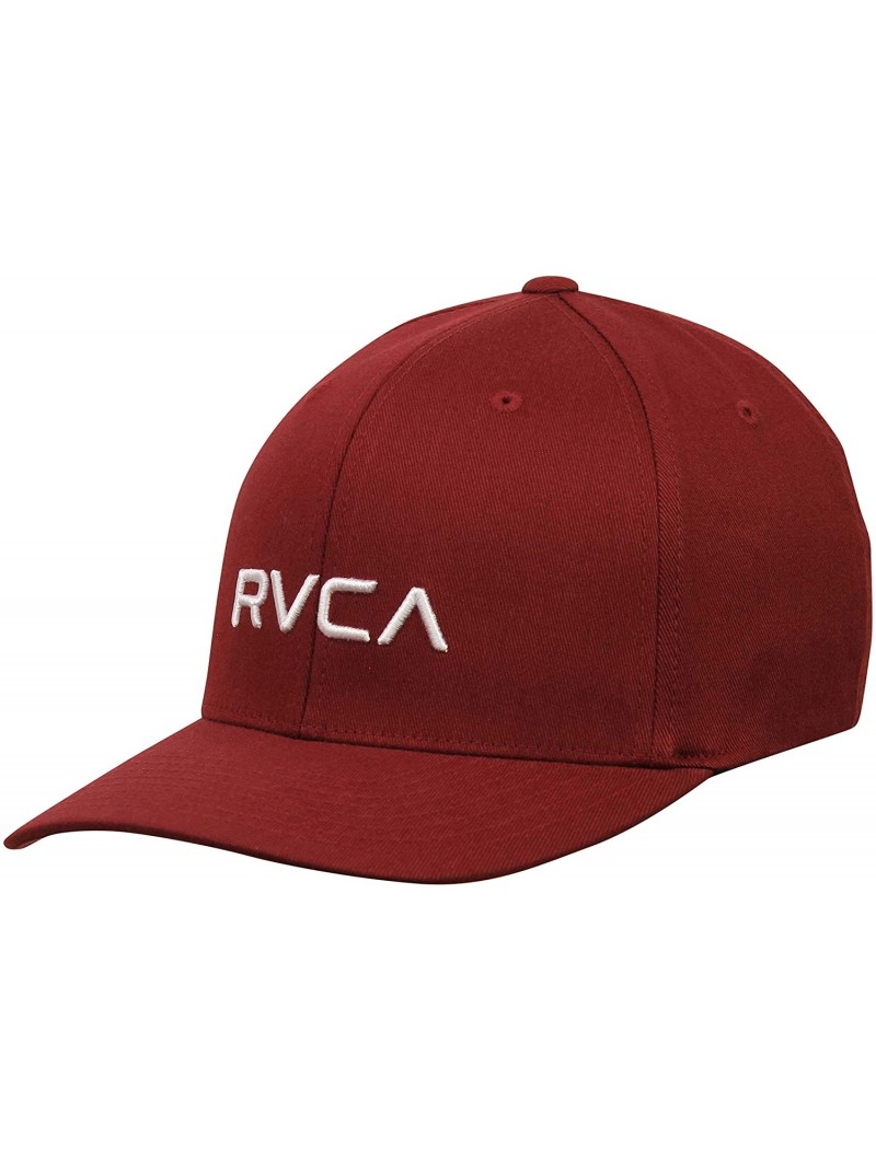 Baseball Caps Men's Flex Fit Cap - Oxblood Red - CP18YQYDWZ8 $37.89