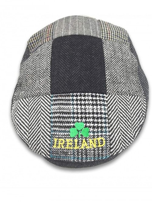 Skullies & Beanies Ireland" Golfer's Gray Wool Patchwork Cap - CJ11R4LW87D $26.97