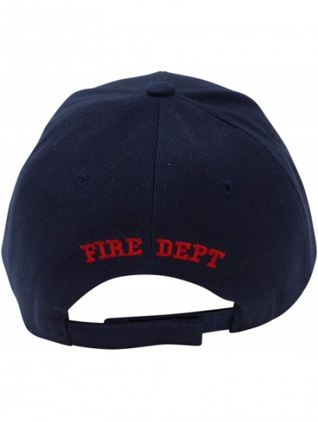 Baseball Caps Firefighter Hat - Firefighter Gift for Men - Fireman Baseball Cap - Navy - CZ18UAOXTTX $14.13