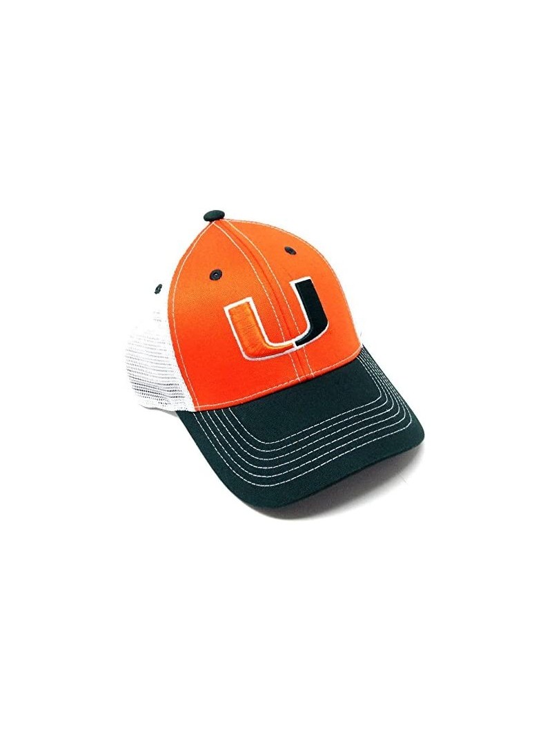 Baseball Caps NCAA Eliminator Mesh Trucker Snapback (University of Miami - Hurricanes) - C0180IH4KI0 $19.25