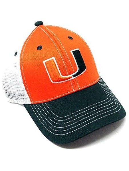 Baseball Caps NCAA Eliminator Mesh Trucker Snapback (University of Miami - Hurricanes) - C0180IH4KI0 $19.25