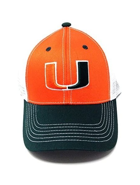 Baseball Caps NCAA Eliminator Mesh Trucker Snapback (University of Miami - Hurricanes) - C0180IH4KI0 $19.25