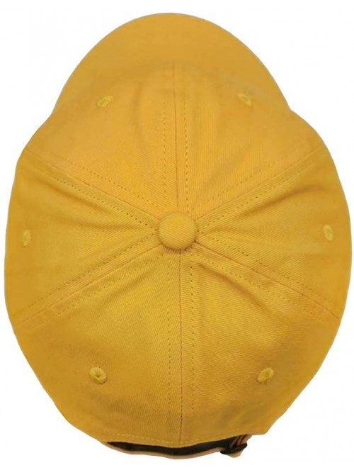 Baseball Caps Short Bill Baseball Cap Plain Hiphop Dad Hat Cooling Trucker Hat - Rd02-yellow - CU196R8IA2X $17.87