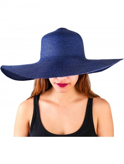 Sun Hats Beach Hats for Women - Sun Hats for Women - Beach hat - Floppy Hats for Women - Sun Hat - Solid-navy - C218E93CQ0E $...