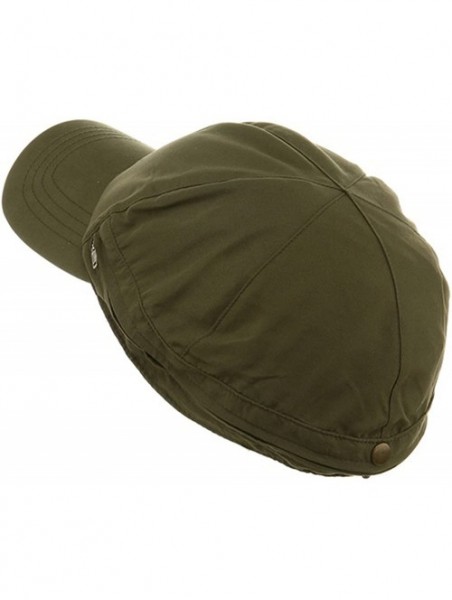 Sun Hats Zippered Flap Caps - Olive - CF111C691P3 $15.14