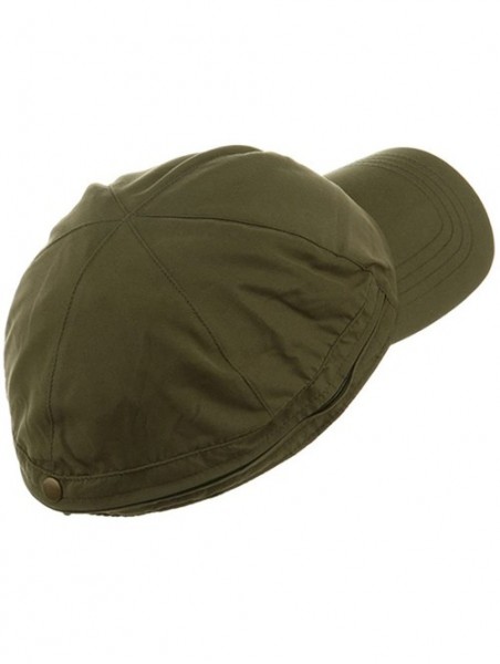 Sun Hats Zippered Flap Caps - Olive - CF111C691P3 $15.14