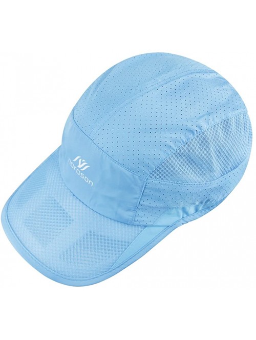 Baseball Caps Womens Mens Baseball Cap Quickly Dry Breathable Mesh Sun Hats Peaked Cap Adjustable Snapback - Sky Blue - C0184...