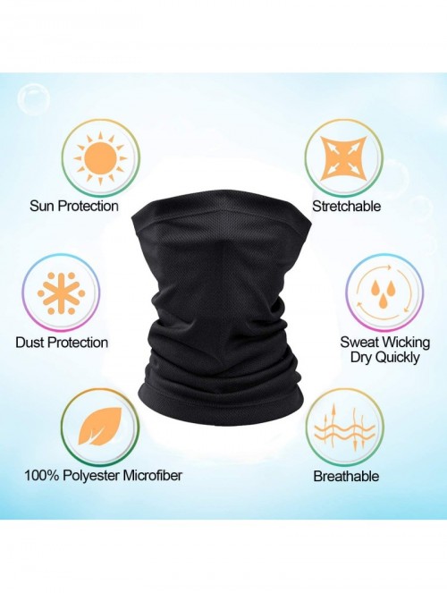 Balaclavas 5 Packs Face Bandanas Multifunctional Magic Scarf Outdoor Headwear Bandana - Mix 5 - CR197AD2DIX $17.23