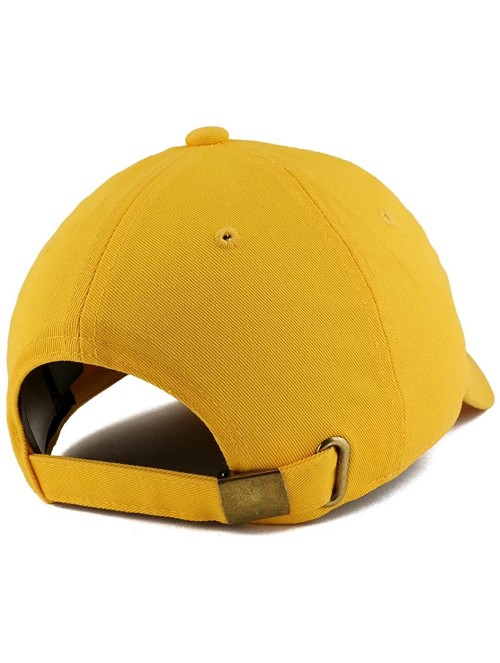 Baseball Caps World's Best Dad Embroidered Low Profile Soft Cotton Dad Hat Cap - Gold - C218D54WR92 $26.08