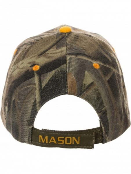 Baseball Caps Freemasons Masonic Square and Compass Hat - 100% Acrylic Embroidered Cap - Camo - C91827ENS94 $15.11