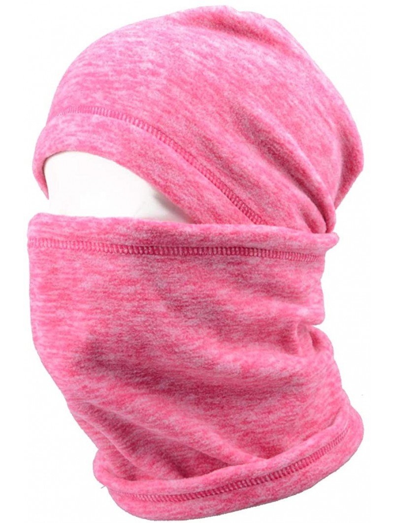 Balaclavas TRIWONDER Balaclava Thermal Fleece Warmer - Rose Red - CG188O62H87 $16.44