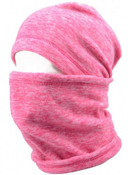 Balaclavas TRIWONDER Balaclava Thermal Fleece Warmer - Rose Red - CG188O62H87 $16.44