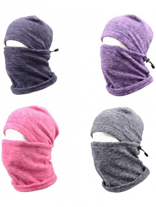 Balaclavas TRIWONDER Balaclava Thermal Fleece Warmer - Rose Red - CG188O62H87 $16.44