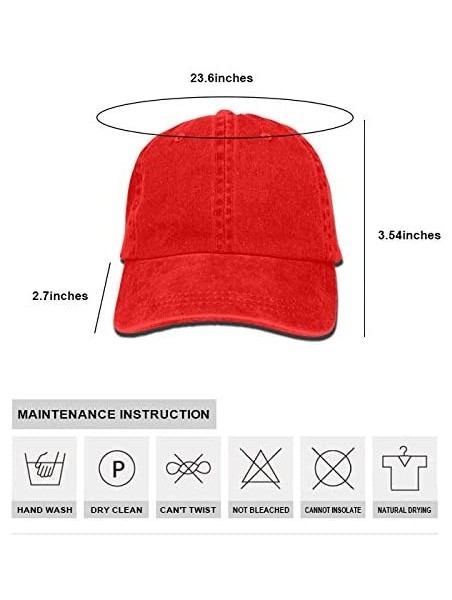 Baseball Caps Rino Mode Vintage Adjustable Jean Cap Gym Caps for Adult - Cupid9 - CM18RZS2MK6 $18.57