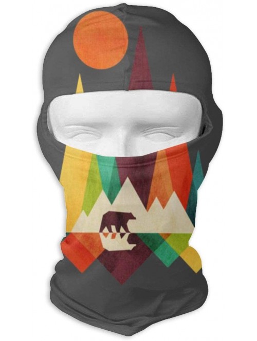 Balaclavas Mountain Bear Winter Ski Mask Balaclava Hood - Wind-Resistant Face Mask - CP18L0YDNK3 $23.46