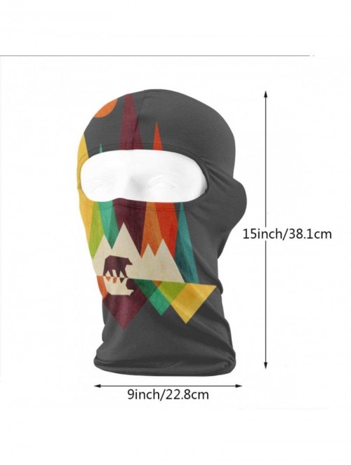 Balaclavas Mountain Bear Winter Ski Mask Balaclava Hood - Wind-Resistant Face Mask - CP18L0YDNK3 $23.46