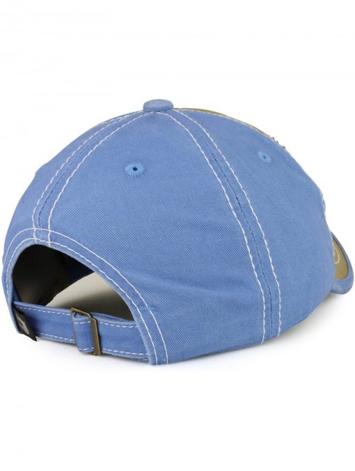 Baseball Caps Peacock Embroidered Stitch Multi Color Baseball Cap - Carolina Blue Khaki - CI18904YT9S $30.85