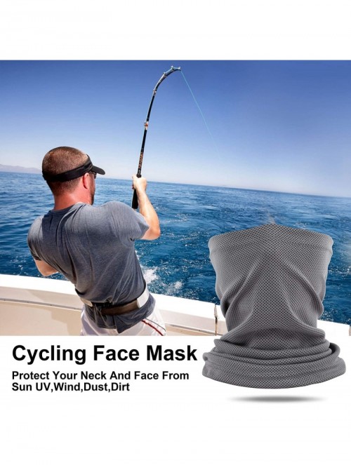 Balaclavas Sun UV Neck Gaiter Face Scarf Balaclava Mouth Bandanas for Men Women for Sports - Pack 2_mesh_white - C21999GEKWY ...