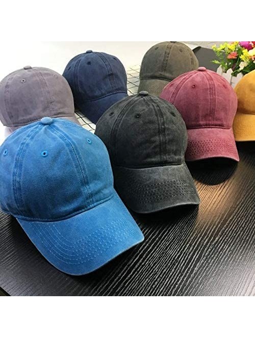 Baseball Caps Womens Denim Hat White Horse Lovers Baseball Caps Adjustable - Gray - CJ196YXGWWN $21.53