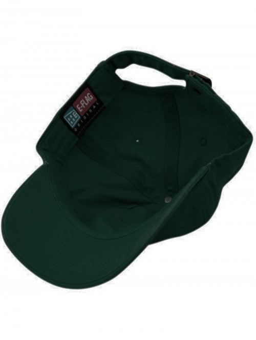 Baseball Caps Washed Low Profile Cotton and Denim Baseball Cap - Hunter Green - CR12O1Z0ULK $9.42