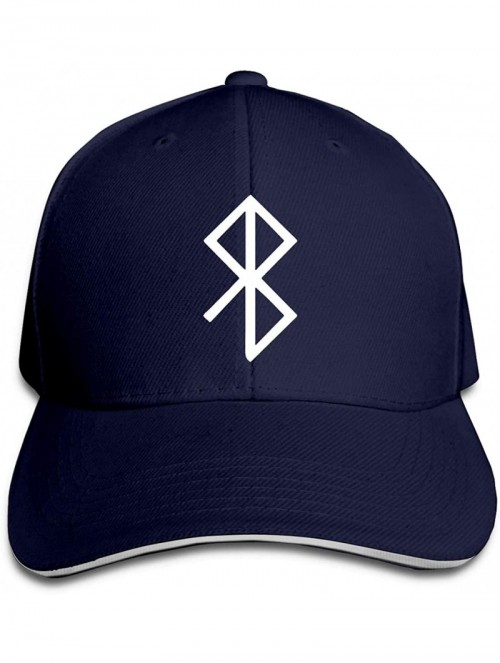 Baseball Caps Peace Viking Rune Symbol Unisex Hats Trucker Hats Dad Baseball Hats Driver Cap - Navy - CO18NZ6DRLT $20.08