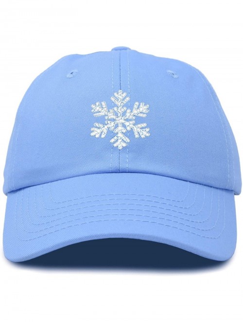 Baseball Caps ICY Snowflake Hat Womens Baseball Cap - Light Blue - CR18ZQ4ORRL $23.60