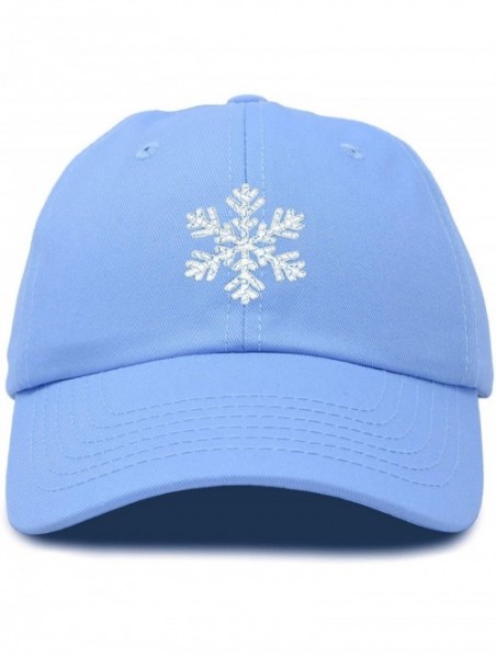 Baseball Caps ICY Snowflake Hat Womens Baseball Cap - Light Blue - CR18ZQ4ORRL $23.60