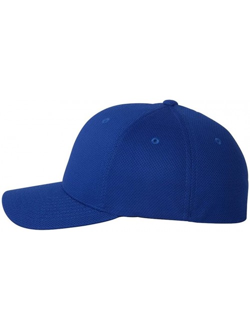 Baseball Caps Yp Ff Cool & Dry PIQ Mesh Cap - Royal Blue - CI112KCA2X7 $12.80