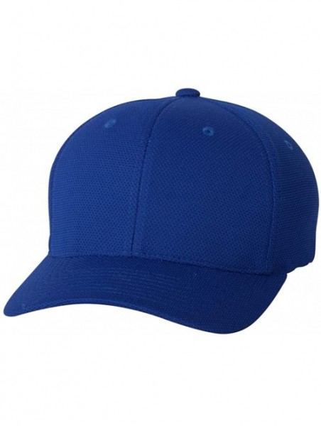 Baseball Caps Yp Ff Cool & Dry PIQ Mesh Cap - Royal Blue - CI112KCA2X7 $12.80