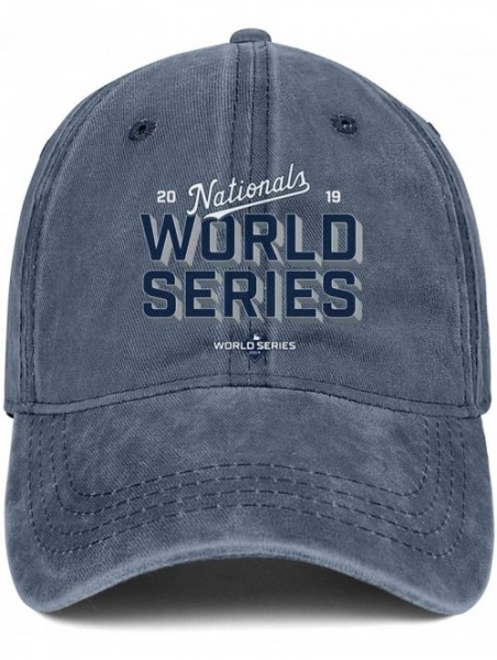 Baseball Caps Unisex Men's Women Denim 2019-National-League-Champion- Cap Stylish Cowboy Hats Athletic Caps - Blue-7 - CF18A8...