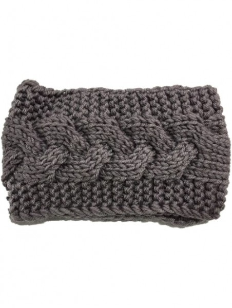 Headbands Winter Ear Headwrap Crochet Knitted Headband Hairband(n1266) - Dark Gray - CD120PBF6CH $35.06