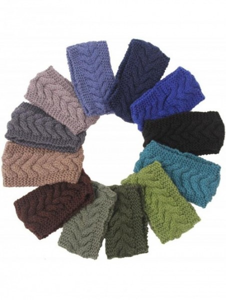 Headbands Winter Ear Headwrap Crochet Knitted Headband Hairband(n1266) - Dark Gray - CD120PBF6CH $35.06